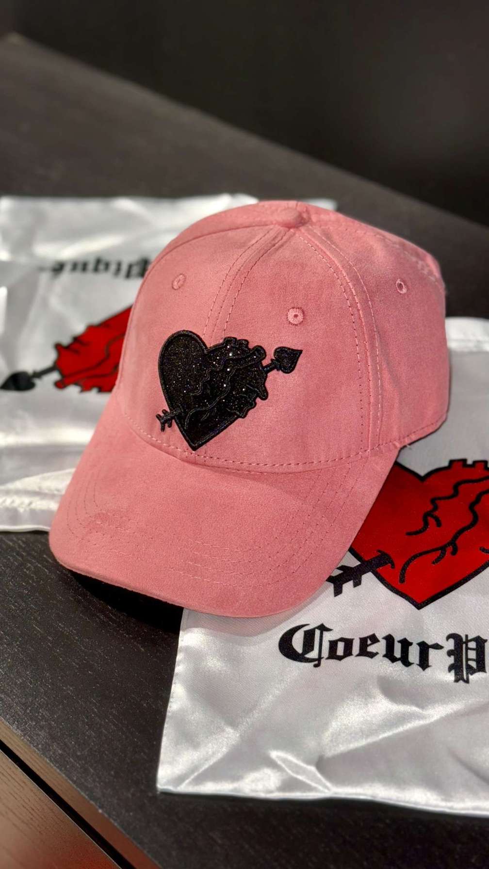 Casquette Rose Noir