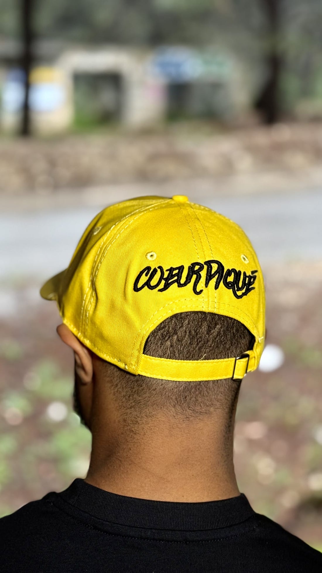Casquette Jaune Noir