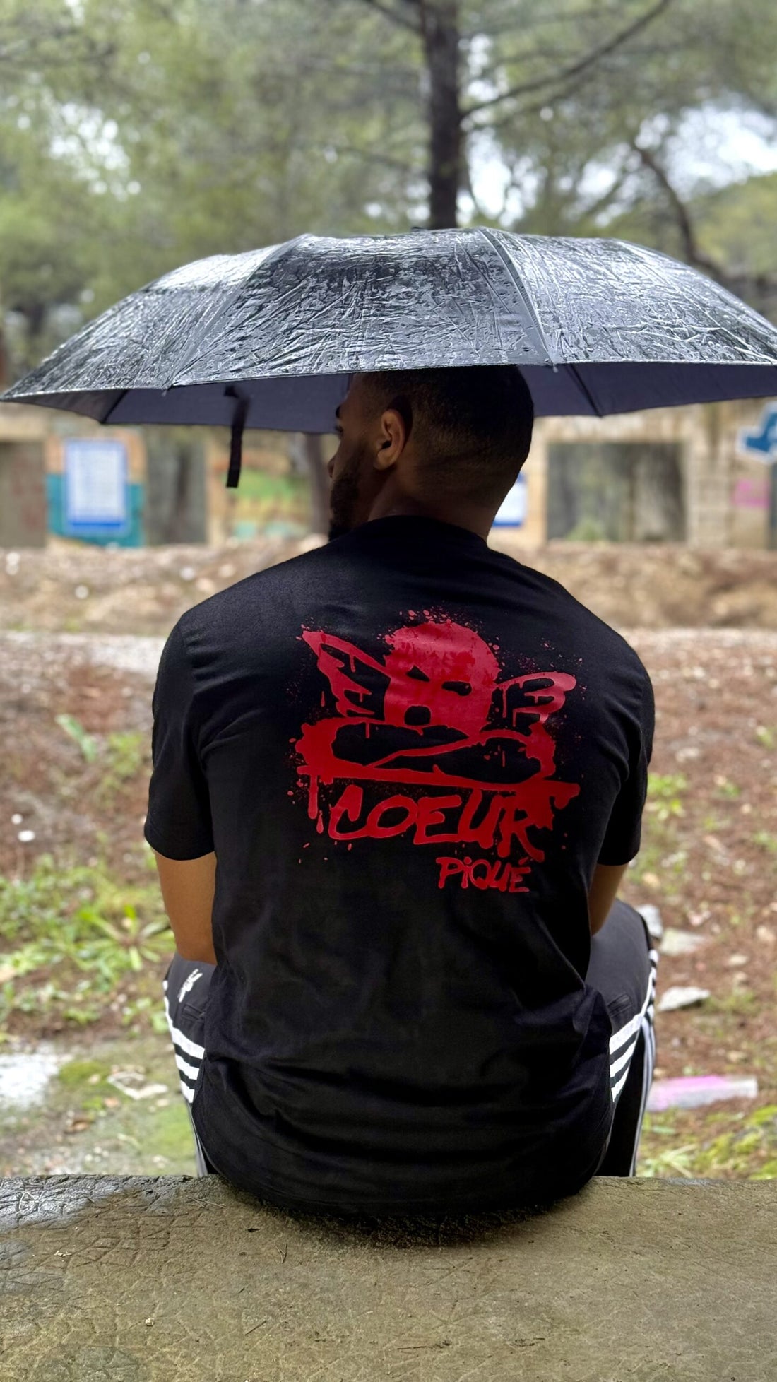 Tee-shirt Ange Noir