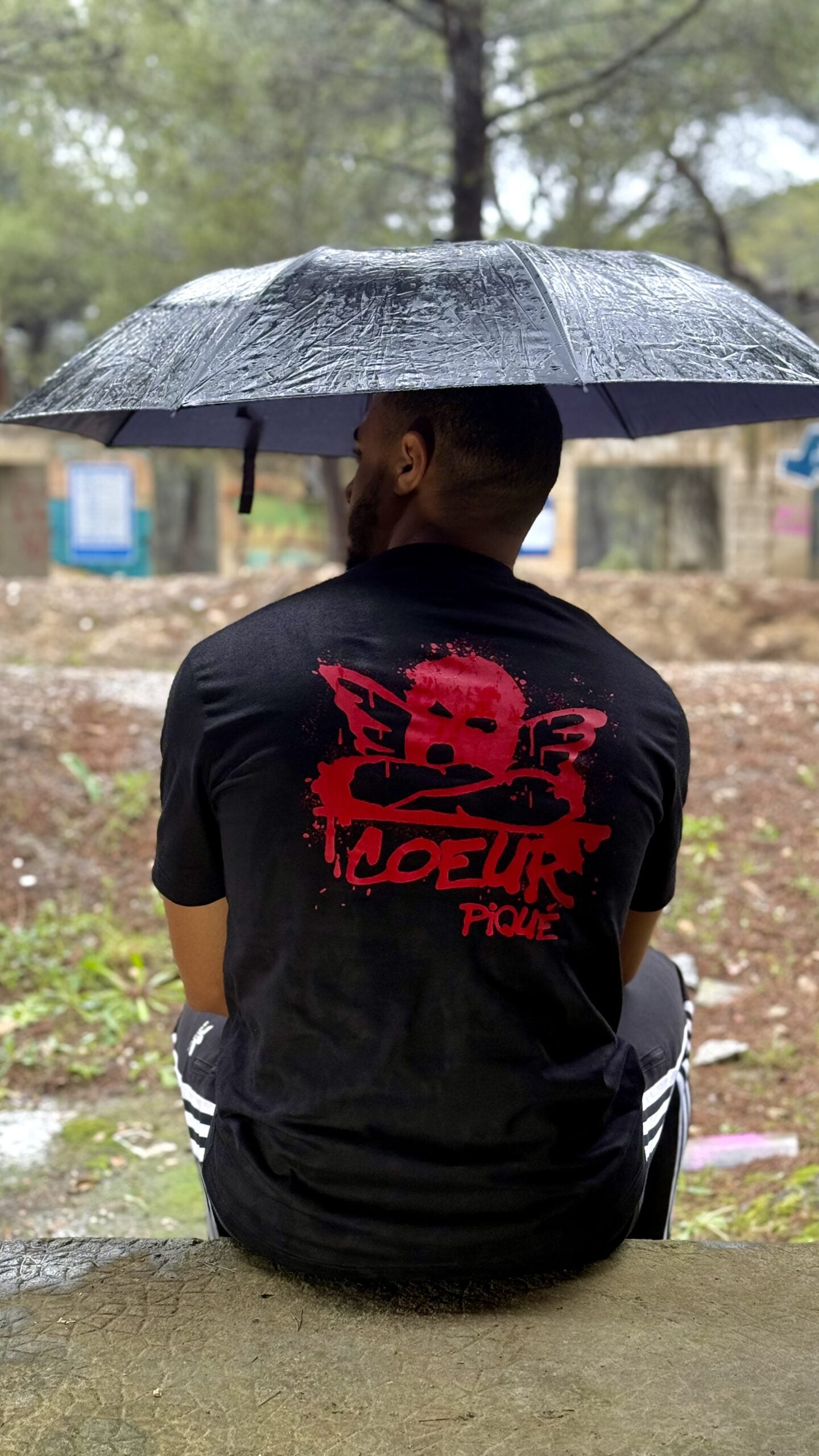 Tee-shirt Ange Noir