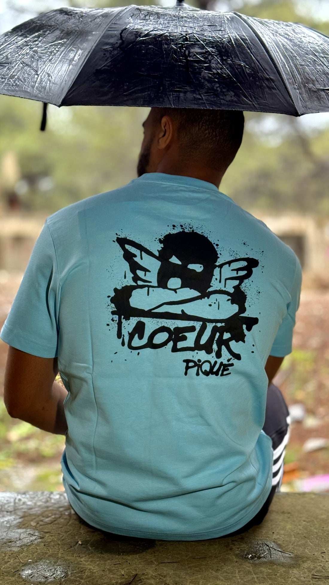 Tee-shirt Ange Bleu