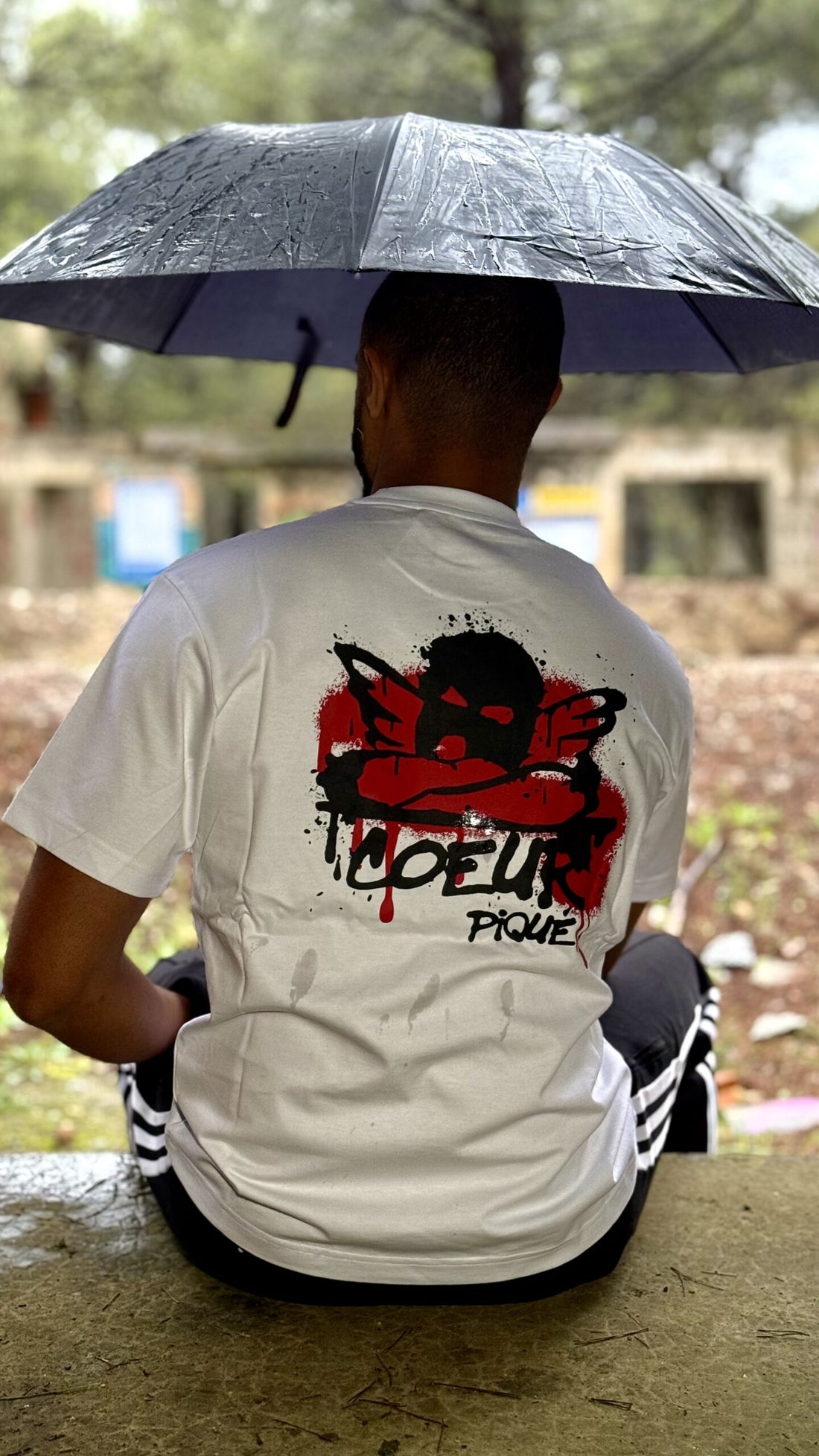 Tee-shirt Ange Blanc Rouge
